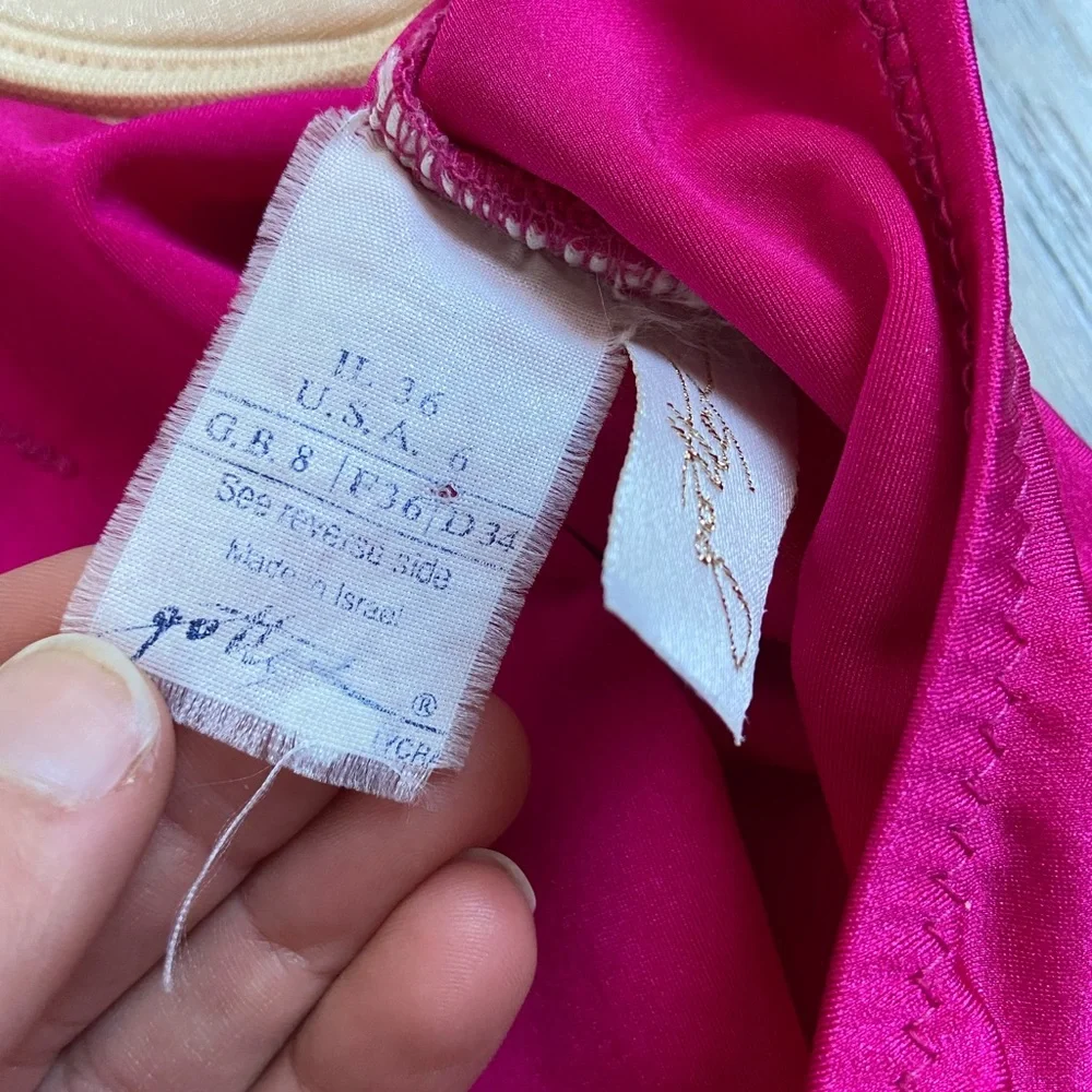 VINTAGE 80s High Leg BARBIE Pink One Piece Swimsuit